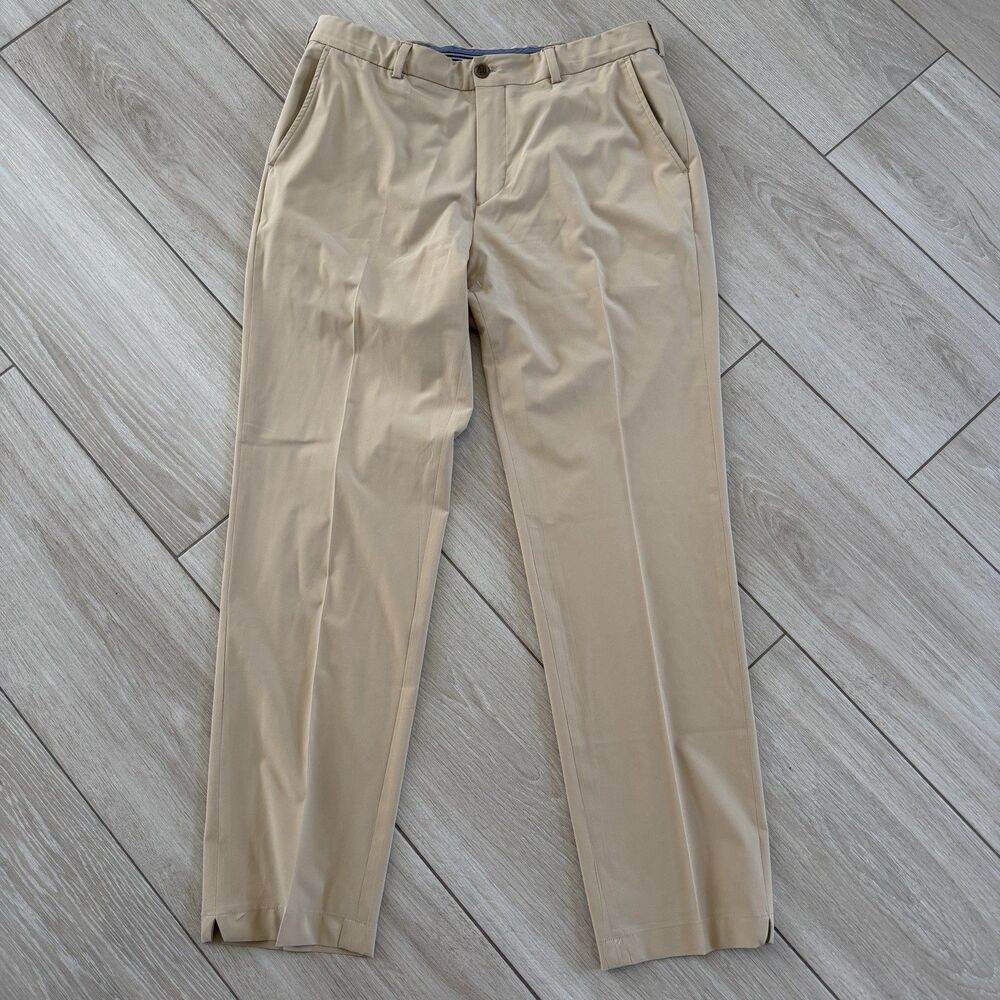 Brooks Brothers Pants Mens 36 x 32 Khaki Performance Series Stretch Chino Pant